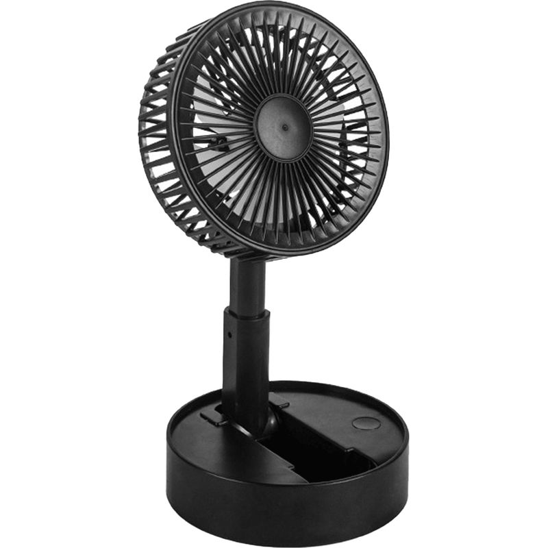 Tragbarer Tischventilator – 3 Geschwindigkeitsstufen – Wiederaufladbarer Akku – Leise – Zusammenklappbar – Usb-anschluss – 7 Flügel – 8 Stunden Akkulaufzeit