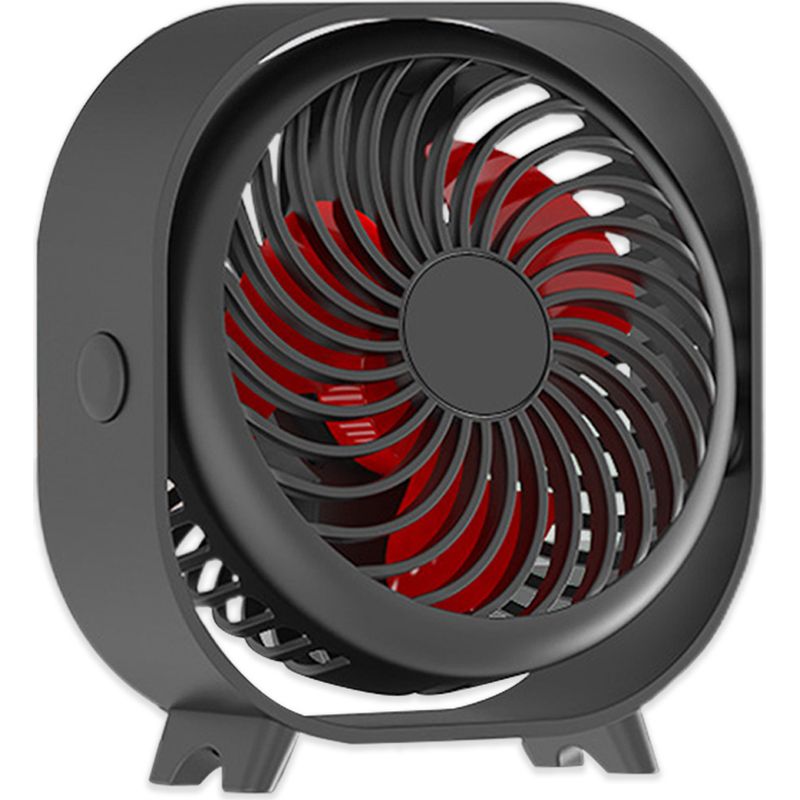 Tischventilator – Wiederaufladbar – 2000 Mah – 3 Geschwindigkeitsstufen – Leise – Für Homeoffice, Studentenzimmer, Schlafzimmer – 1 Stück