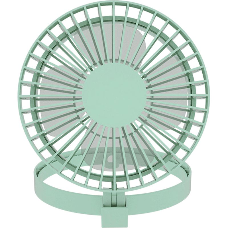 Wiederaufladbarer Usb-ventilator – Mini-ventilator Für Unterwegs – Für Büro, Zuhause, Auto – 2 Geschwindigkeitsstufen – 25 Db – 1 Stück