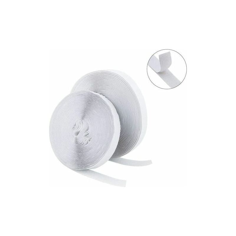 Magic Sticker – Doppelseitiges Klebeband 25 M – Breite 20 Mm – Nylon – Für Kleidung Und Heimtextilien – 1 Stück