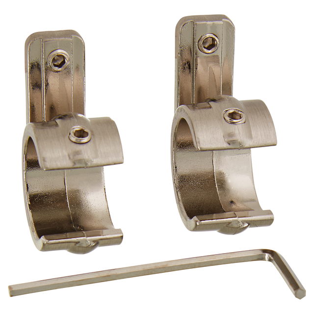 Gardinia Ring-Adapter Memphis für Universalträger Ø 16 mm Edelstahl-Optik
