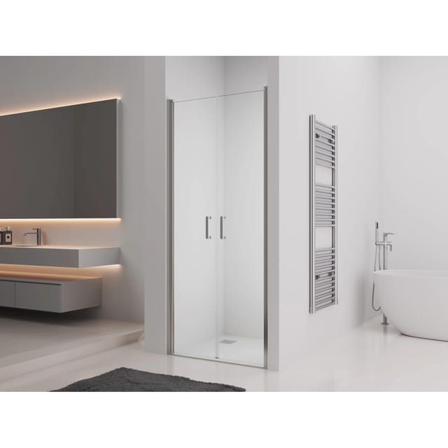 baliv Doppeltür DUK-100.60 T Chrom Glänzend 100 cm x 195 cm x 0,6 cm