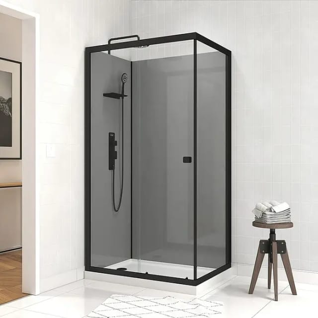 Aurlane Komplettdusche Grey Touch Rectangle 110 cm x 80 cm x 215 cm
