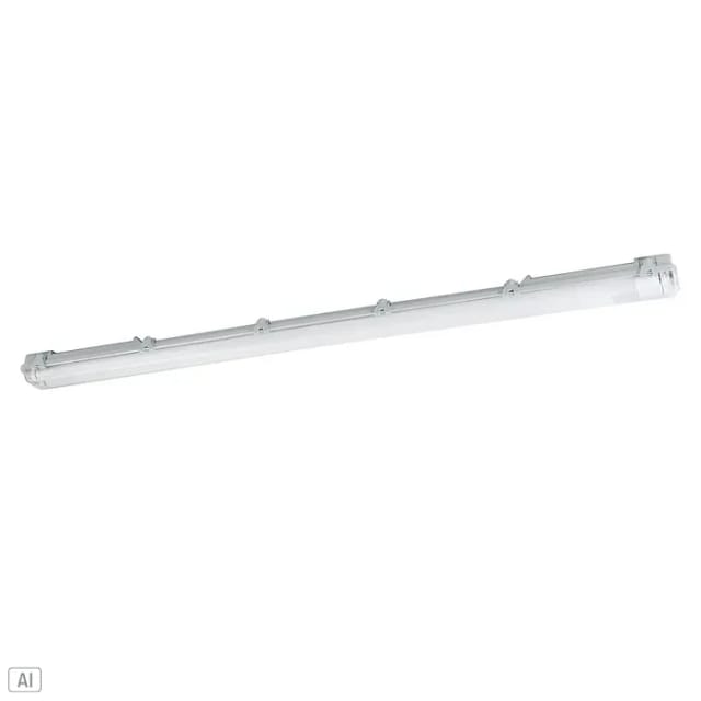 Eglo LED-Feuchtraumleuchte Basic 2-flammig 126 cm Grau