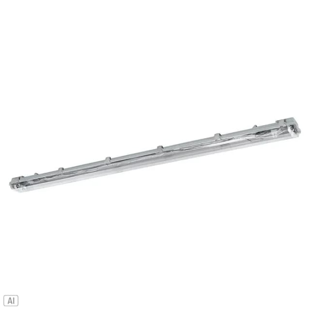 Eglo LED-Feuchtraumleuchte Basic Plus 2-flammig 156 cm Grau