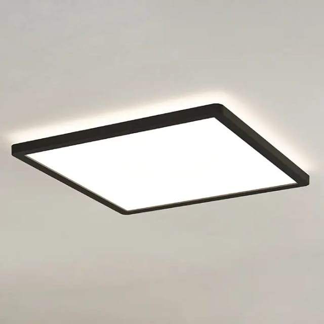 Eglo LED-Deckenleuchte Expert Minerario 39 cm x 39 cm Schwarz