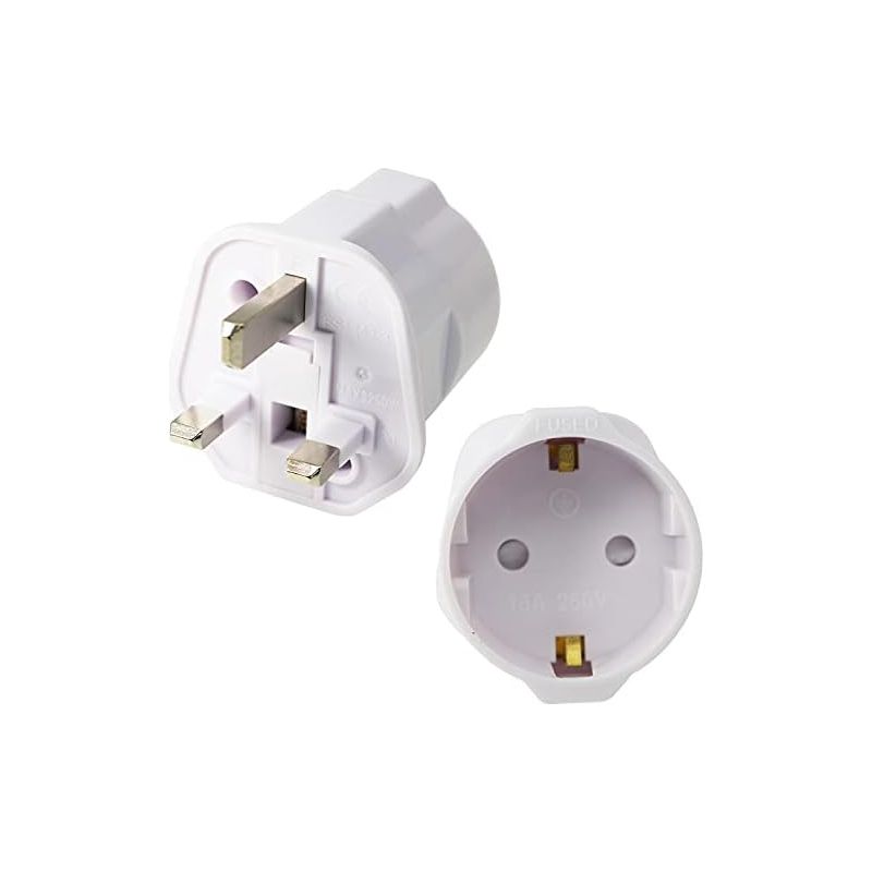 Europäischer Steckeradapter Auf Us-stecker – 2 Stück – Typ C/e/f Auf Typ A/b – 16 A – 3200 W – Weiß