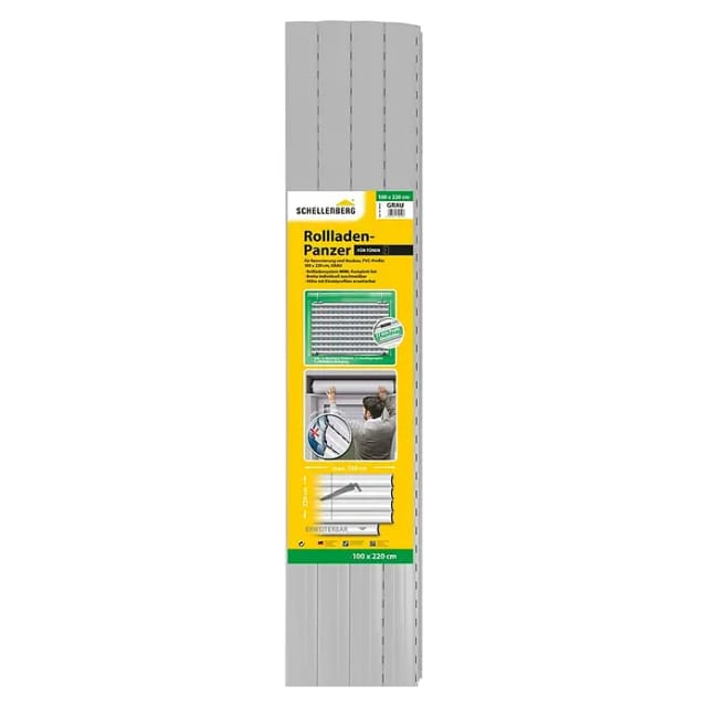 Schellenberg Rollladenpanzer Mini PVC 220 cm x 100 cm Grau