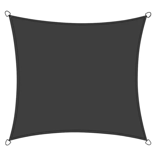 Siena Garden Sonnensegel Solino Grau 360 cm x 360 cm