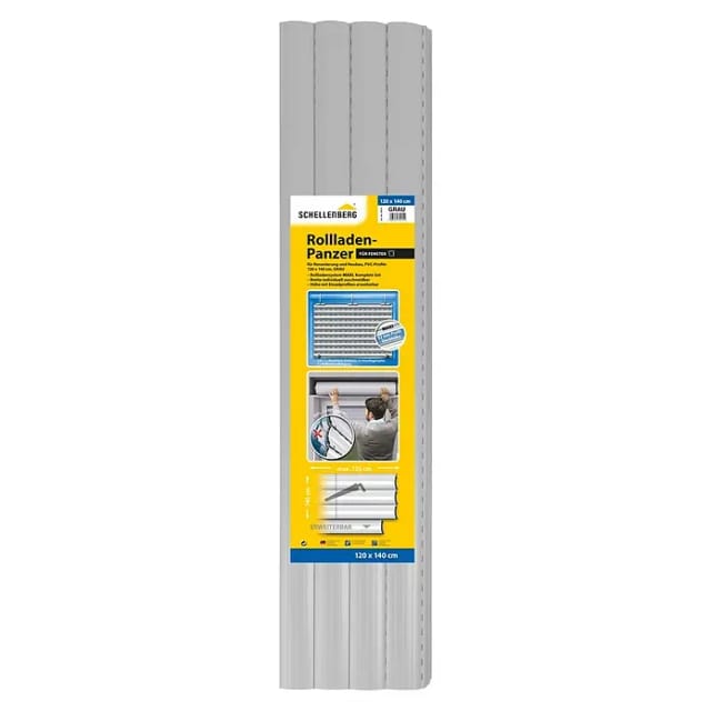Schellenberg Rollladenpanzer Maxi PVC 140 cm x 120 cm Grau
