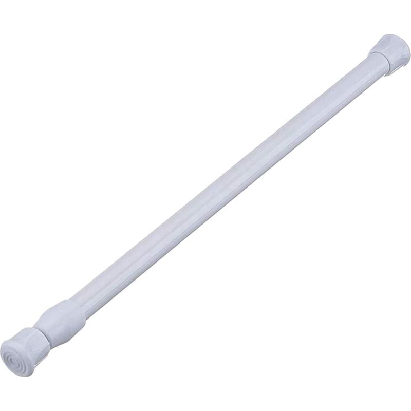 Teleskop-duschvorhangstange – Verstellbar Von 55 Bis 90 Cm – Kein Bohren Erforderlich – Weiß
