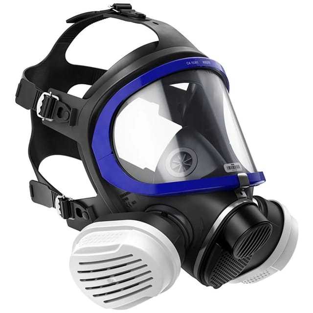 Dräger Vollmaske X-plore 5500 Lackiererset Inkl. A2P3-Filtern Schwarz-Weiß