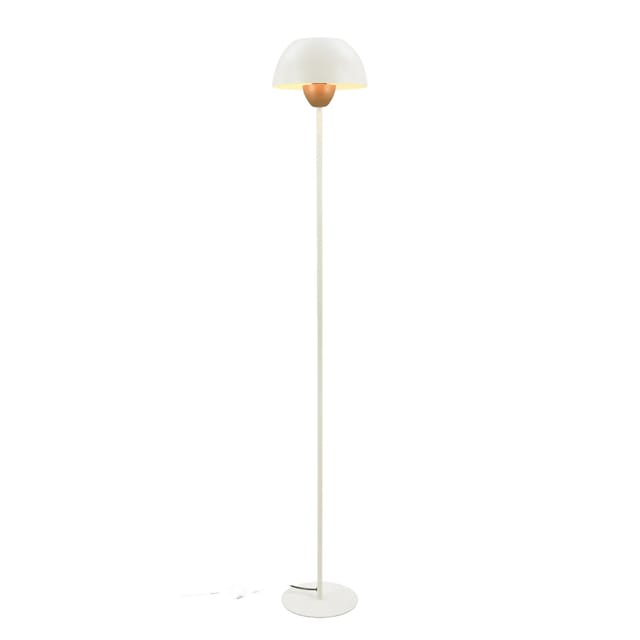 Brilo Stehleuchte Gryde Fußtaster Warmgrey-Coffee 25 cm x 155,5 cm