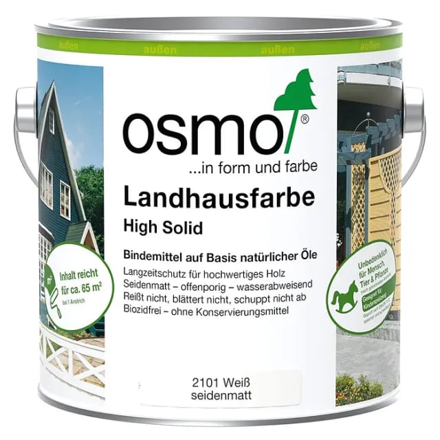 Osmo Landhausfarbe Weiss 2,5,