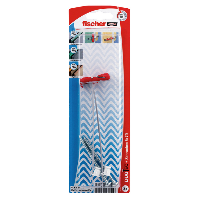 Fischer Kippdübel Duotec 10 S PH mit Panhead Schraube je 2 Stück