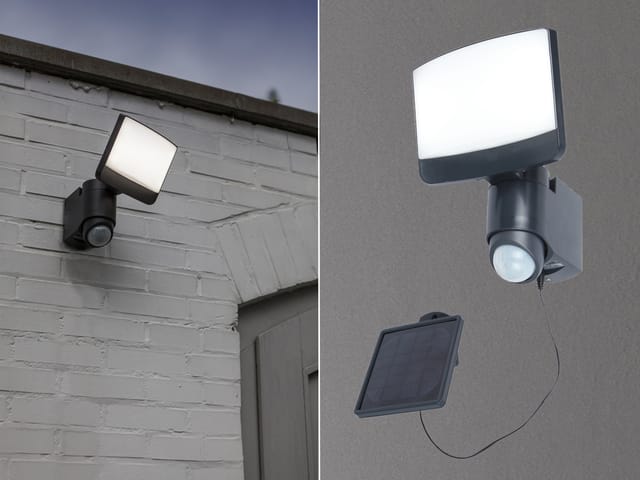 Lutec Solar LED-Strahler Sunshine inkl. Solarpanel