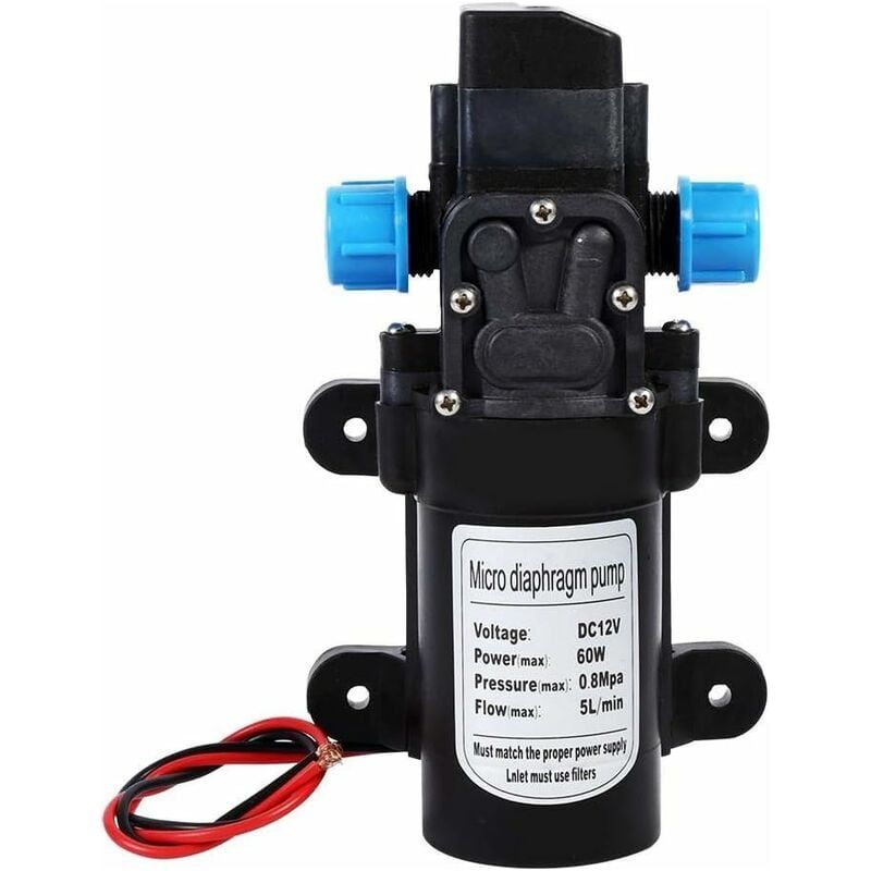 Wasserpumpe – 12 V Dc, Selbstansaugend, 8 Bar, Integrierter Druckschalter Für Camping, Wohnwagen Und Boote