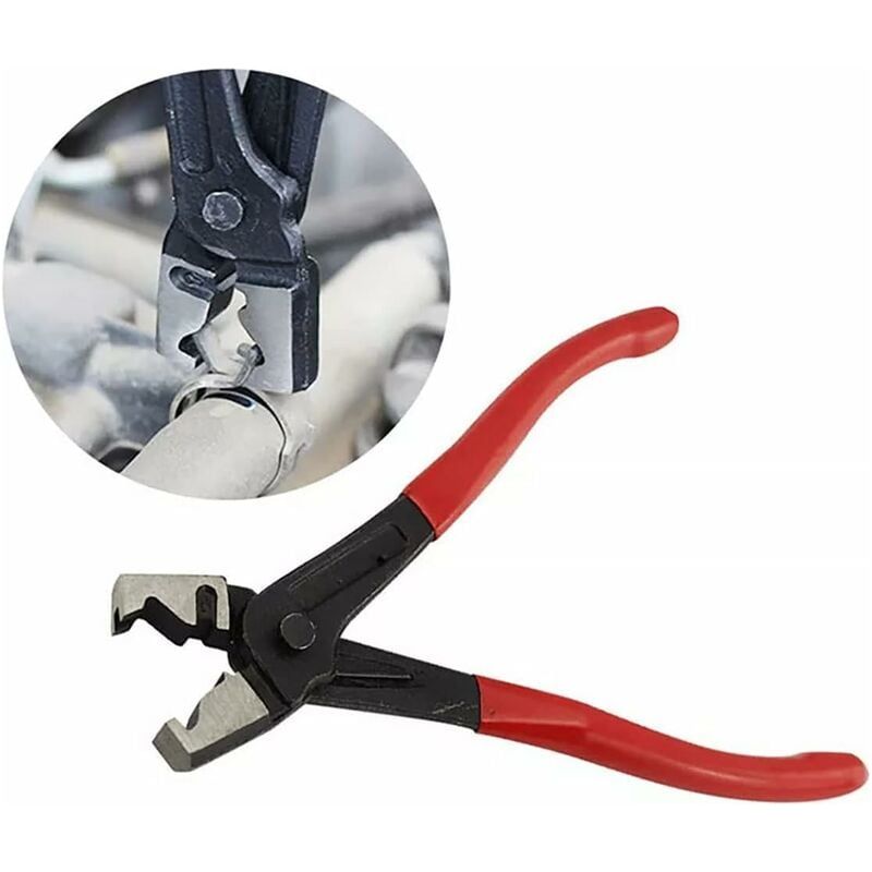 Click And Click-r Schlauchschellenzange – Geschmiedeter Kohlenstoffstahlkopf – Rutschfester Pvc-griff – Zur Reparatur Von Gleichlaufgelenken Und Kfz-schläuchen – 1 Stück