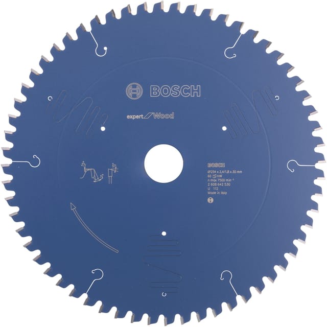 Bosch Kreissägeblatt Expert for Wood 254 mm x 30 mm x 2,4 mm