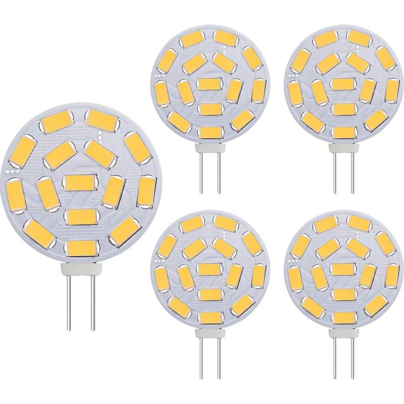 G4 Led-lampe – 3 W – 300 Lm – 3000 K – 12 V Ac/dc-netzteil – Für Einbau- Und Schienenbeleuchtung – 5er-pack