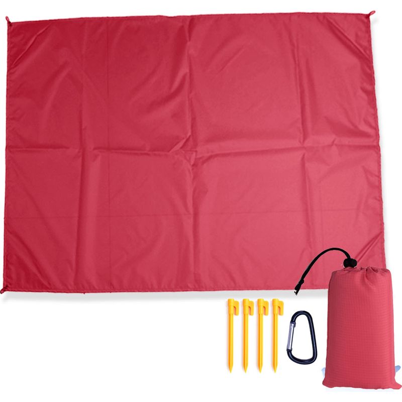 Plane – 180 X 200 Cm – Wasserdicht Und Sanddicht – Ultraleicht Und Faltbar – Für Camping, Picknicks, Strand Und Wandern – 1 Stück