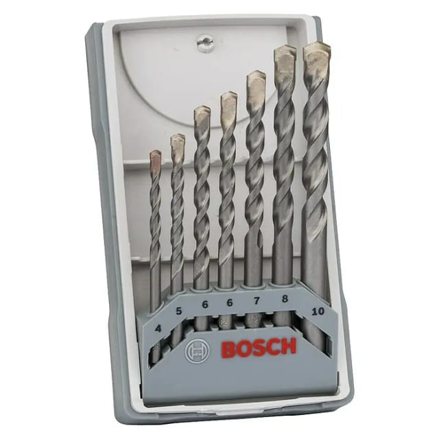 Bosch Betonbohrer-Set CYL-3 Silver Percussion 7-teilig Ø 4 mm - 10 mm