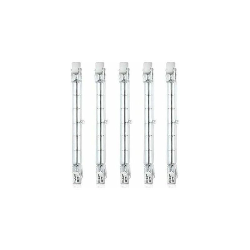 R7s Halogenlampe – 118 Mm – 200 W – 5900 Lm – 2800 K – Dimmbar – Für Gartenbeleuchtung, Sicherheitsbeleuchtung Und Straßenbeleuchtung – 5er-pack