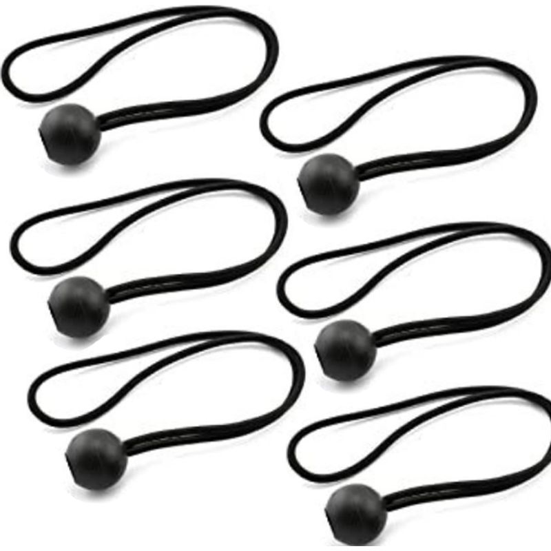 Elastische Kunststoff-kugelkordel – 2,5 M – Für Zeltplanen, Trampoline, Strand – 4er-pack