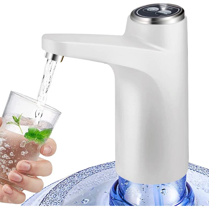 Elektrische Flaschenpumpe – Usb-aufladbar – Kompatibel Mit 2- Bis 6-gallonen-flaschen – Für Trinkwasser – 3,8 W – Tragbar