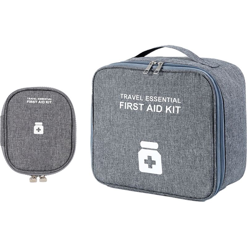 Leere Erste-hilfe-tasche – Tragbare Medizinische Organizer-tasche Für Reisen, Auto Und Zuhause – 2 Stück, Große Und Kleine Größe