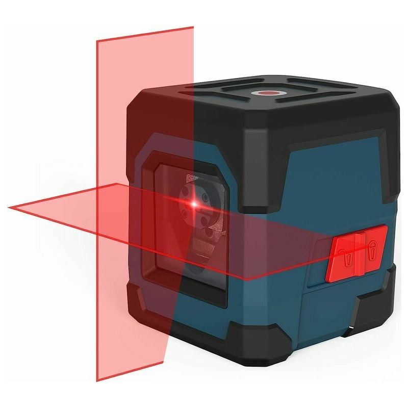 Laser-nivelliergerät – Selbstnivellierend – Rote, Sich Kreuzende Laserlinien (horizontal Und Vertikal) – Für Bau- Und Heimwerkerprojekte – 1 Stück