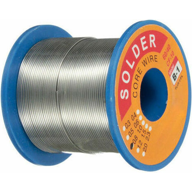 Lötdraht – Zinn-blei-legierung 60/40 – Durchmesser 0,8 Mm – Für Elektronische Schaltungen – 250 G