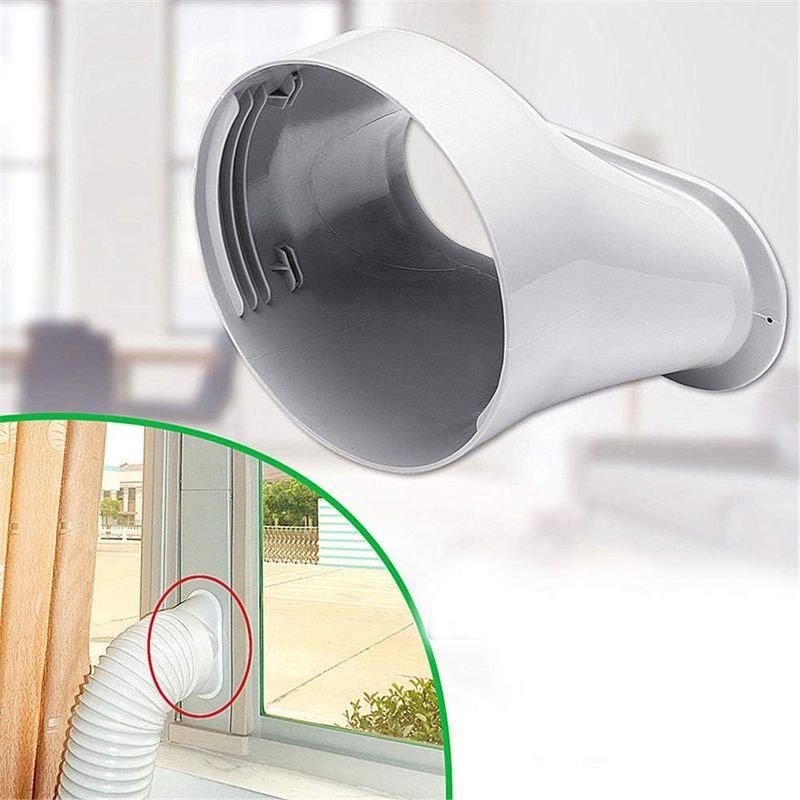 Abluftanschlussadapter – 15 Cm Abluftschlauch – Für Mobile Klimaanlagen – Pvc-fensteranschluss – 1 Stück