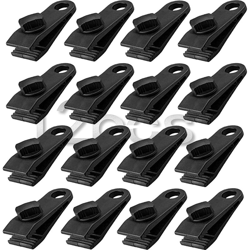 Planenclip – Verstellbarer Krokodilclip Mit Schraubverschluss – Strapazierfähiges Nylon – Für Zeltplanen, Markisen, Outdoor-planen, Boots- Oder Poolabdeckungen – 12er-pack