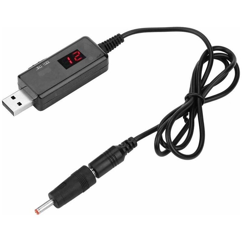 Usb-zu-gleichstrom-spannungswandler – 9 V Oder 12 V – Led-anzeige – Für Router Und 5-v-geräte – 1 Stück