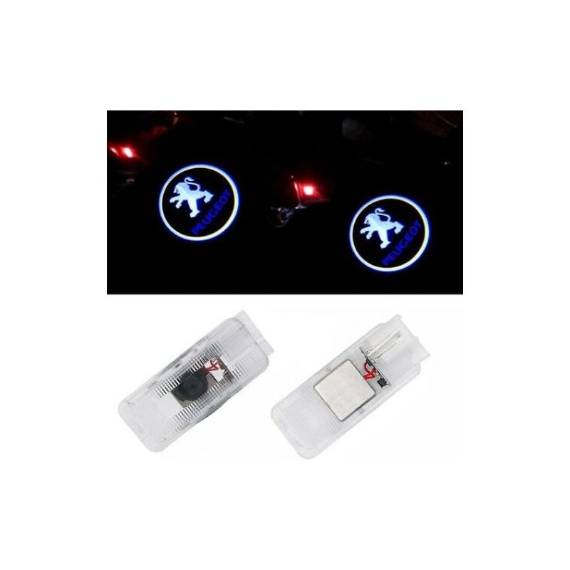 Türlichtprojektor – 2 Stück – 12v Laser-led – 5w – Kompatibel Mit Peugeot 307, 407, 508, 408, 406, 607, 806