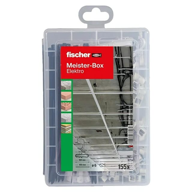 Fischer Meister-Box Elektro 155-teilig