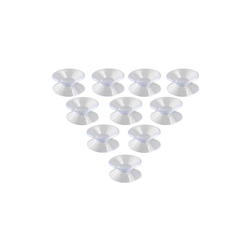 Doppelseitiger Saugnapf – 30 Mm Durchmesser – Für Glas Und Nicht Poröse Oberflächen – 10er-packung