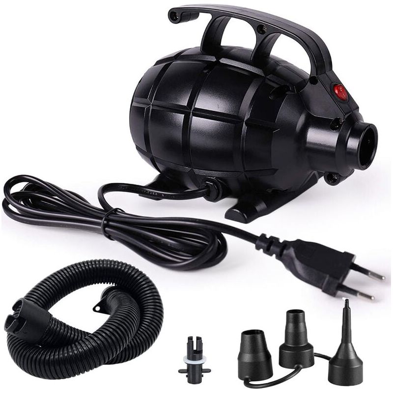 Elektrischer Luftkompressor – 220 V – 600 W – 800 L/min Fördermenge – Für Luftmatratzen, Zelte, Kanus, Gymnastikmatten – 1 Stück
