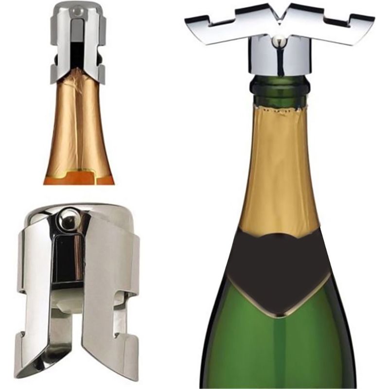 Weinflaschenverschluss – Edelstahlverschluss Für Champagner Und Sekt – 1 Stück