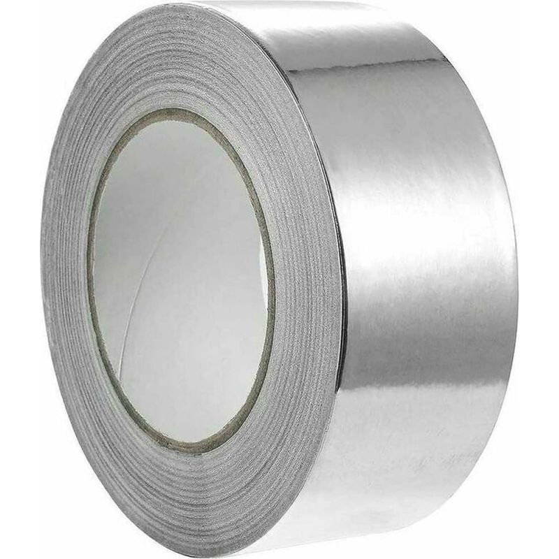 Aluminiumfolienband – 48 Mm X 10 M – Hitzebeständig Und Wasserfest – Für Isolierung Und Abdichtung – 1 Rolle