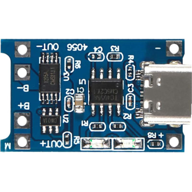 Montant Mt3608 Dc/dc-wandlermodul – Einstellbarer Spannungsregler (2 V Bis 24 V, 5 V Bis 28 V) – 18650-akkuhalter – Komplettset Mit Tp4056-ladegerät – 1 Stück