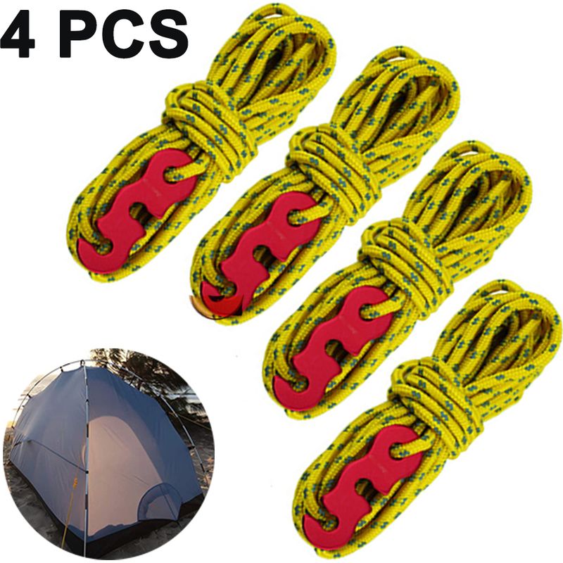 Mm Nylon-paracord-schnur – Reflektierend – Mit Spannvorrichtung – Für Campingzelte Und Outdoor-aktivitäten – 1 Stück