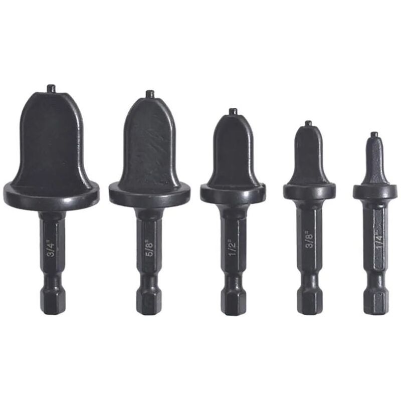 Rohraufweiter – Sechskant-bördelwerkzeug-set Für Kupferrohre – Für Hlk-installation Und -reparatur – 5 Größen: 1/4, 3/8, 1/2, 5/8, 3/4 Zoll – 5-teilig