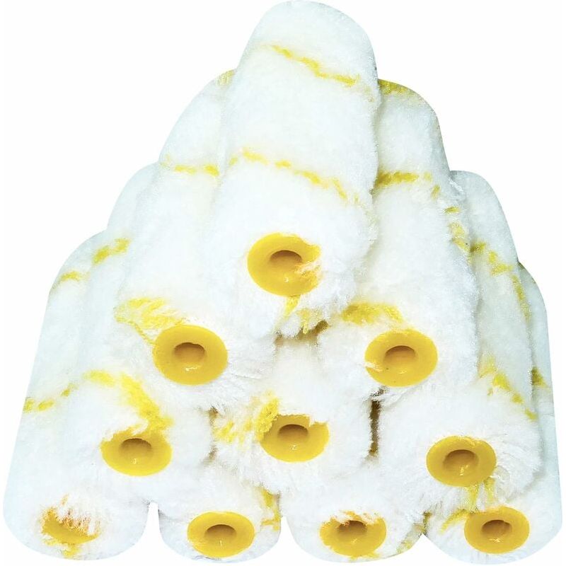 Farbwalzenbezug – 100 Mm X 30 Mm – 6 Mm Innendurchmesser – Für Wände, Decken Und Türen – Polyamidfasern – 10er-packung