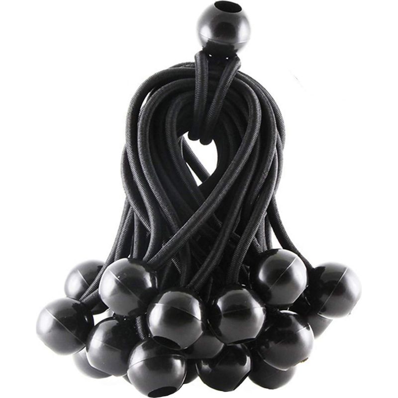 Gummiseil Mit Kugelverschluss – 4 Mm Gummischnur – Für Markisen, Zelte, Planen Und Pavillons – 25er-packung