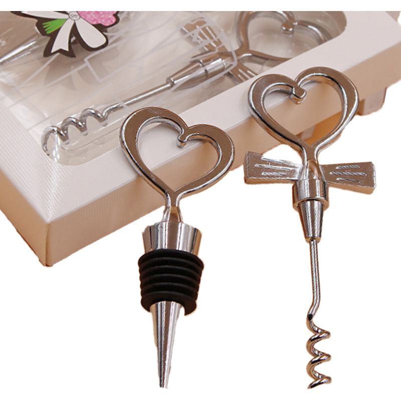 Flaschenöffner – Weinstopper – Für Rotwein – 2er-set – Hochzeitsgeschenk – Inklusive Geschenkbox
