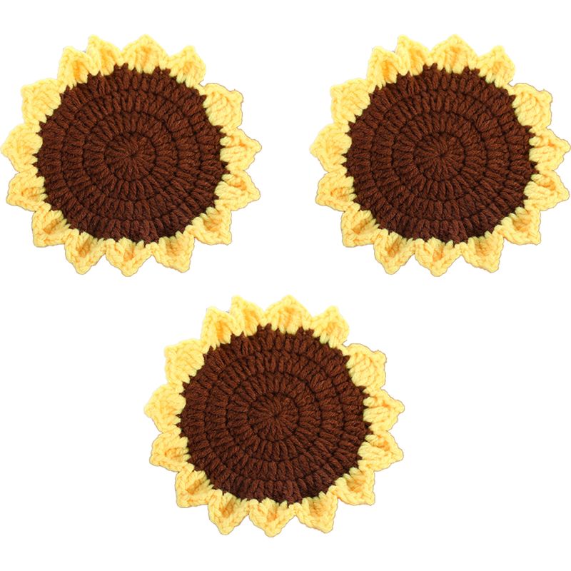 Handgewebte Untersetzer – Durchmesser 11 Cm – Für Gläser, Tassen Und Getränke – 4er-set
