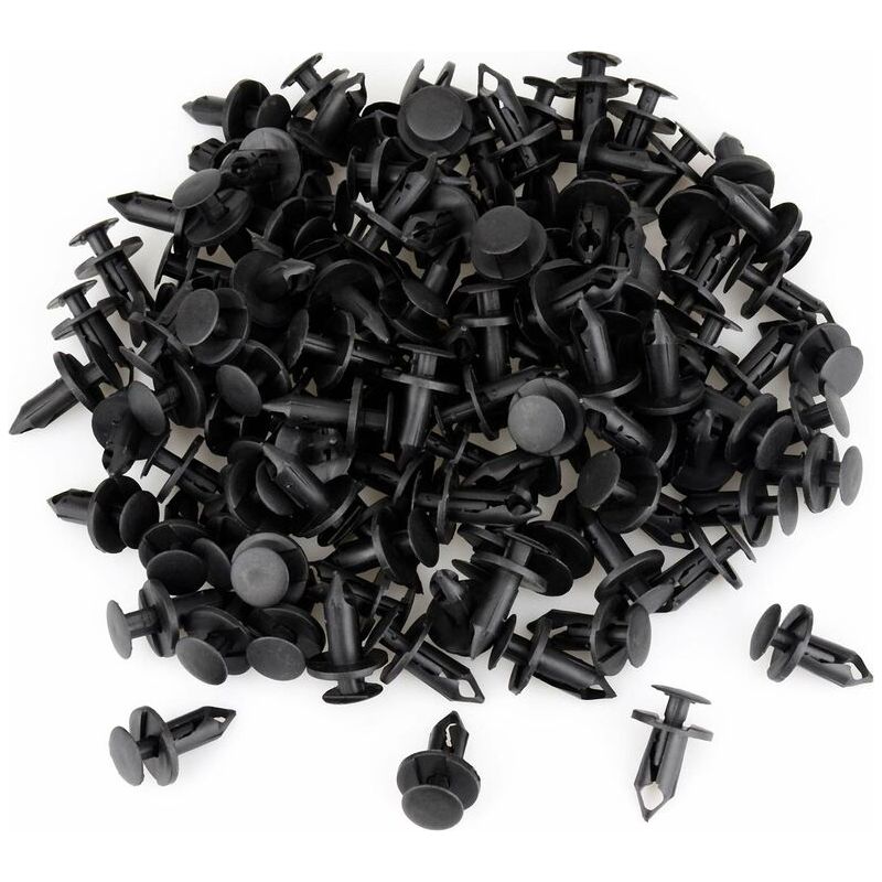 Befestigungsclip - 8 Mm Kunststoffniete - Für Stoßstange, Kotflügel Und Schmutzfänger - 120 Stück