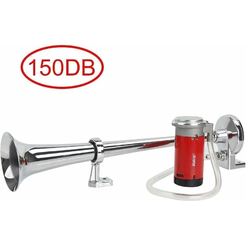 Trompetenhorn – 450 Mm – 12 V – 110 Bis 150 Db – Für Auto, Lkw, Motorrad, Boot – 1 Stück